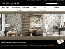 Tablet Screenshot of debehangsite.nl
